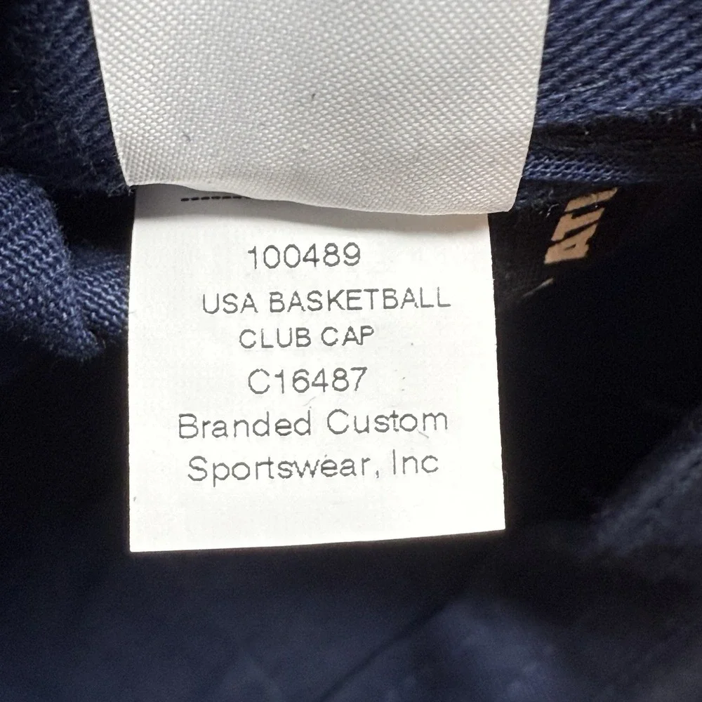 Sample Nike Team USA 50th Anniversary Olympics Navy Gold Strap Back Club Cap M/L